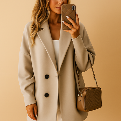 Coat - Blend Long Structured Cut & Wind Blocking Warmth