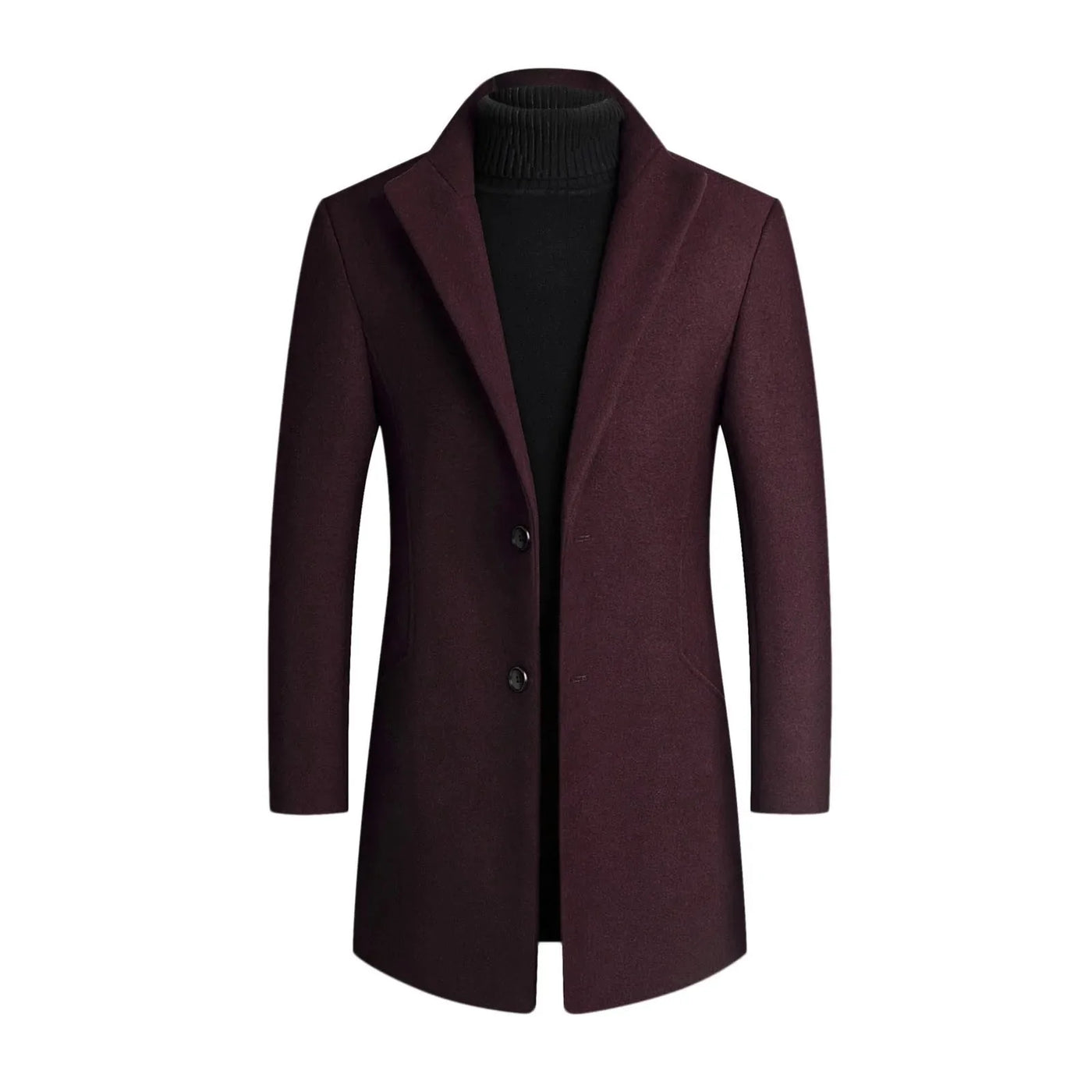 Coat- Warm Blend Wind Resistant Outer And Insulating Lining