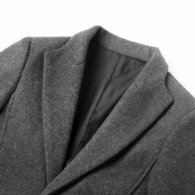 Coat- Warm Blend Wind Resistant Outer And Insulating Lining