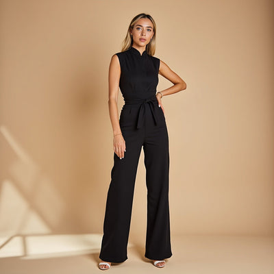 Jumpsuit - Polyester Blend Fitted Shape And Easy Arm Move