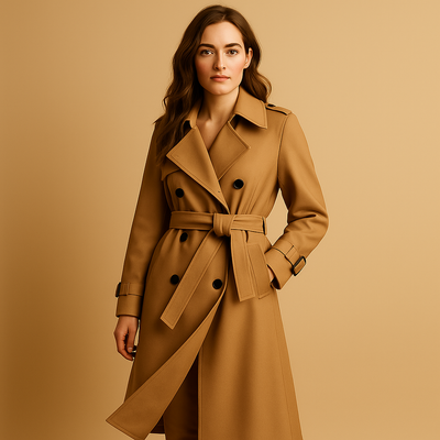 Long Coat - Double Button Front & Longer Length Warmth