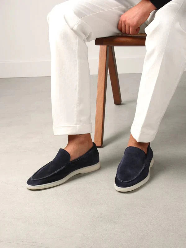 Men’s Suede Loafers with Timeless Slim Design