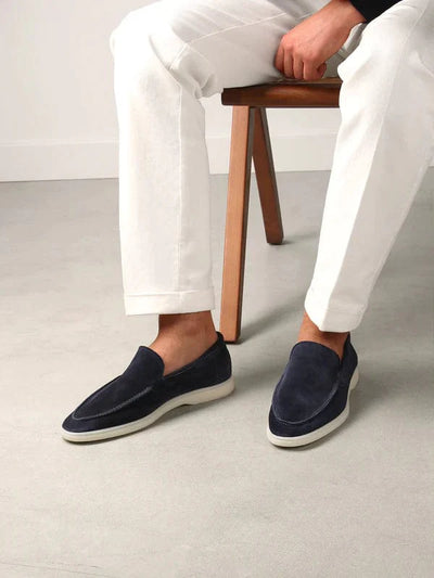 Men’s Suede Loafers with Timeless Slim Design